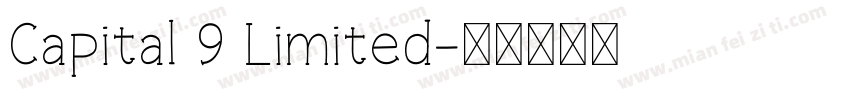 Capital 9 Limited字体转换